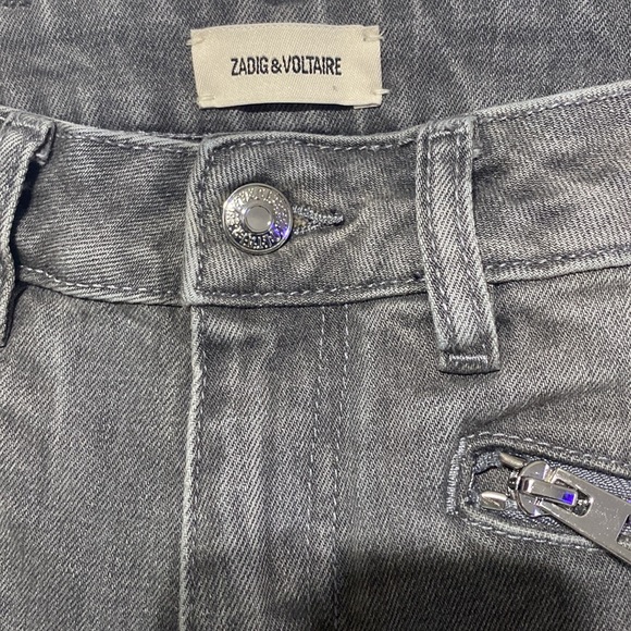 Zadig & Voltaire Denim Ava Eco Gris Light Jeans - Picture 4 of 14